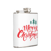 Weihnachtsbaum mit Bäumen Flachmann (Rechts)