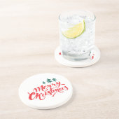 Weihnachtsbaum mit Bäumen Getränkeuntersetzer (Seite)