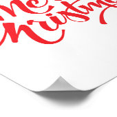 Weihnachtsbaum mit Bäumen Poster (Ecke)