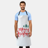 Weihnachtsbaum mit Bäumen Schürze (Getragen)