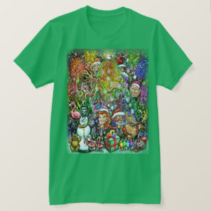 Weihnachtsbaum mit Beschneiungen T-Shirt