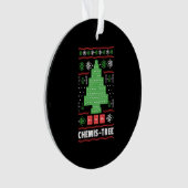 Weihnachtsbaum mit Chemie Ornament (Vorderseite)