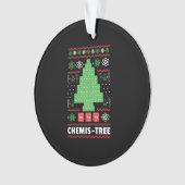 Weihnachtsbaum mit Chemie Ornament (Vorderseite)