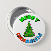 Weihnachtsbaum mit Davidsstern Auf Spitzenknopf Button (Vorne & Hinten)