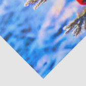 Weihnachtsbaum mit Dekorationen dekoriert Seidenpapier (Detail)