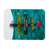 Weihnachtsbaum mit einem Red Bird Magnet (Horizontal)