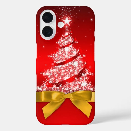 Weihnachtsbaum mit Fake Bow Case-Mate iPhone Hülle (Rückseite)