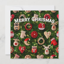 Weihnachtsbaum mit Filzspielzeug