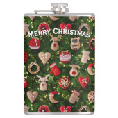 Weihnachtsbaum mit Filzspielzeug Flachmann (Vorderseite)