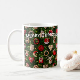 Weihnachtsbaum mit Filzspielzeug Kaffeetasse