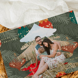 Weihnachtsbaum mit Foil-Text Folien Feiertagskarte