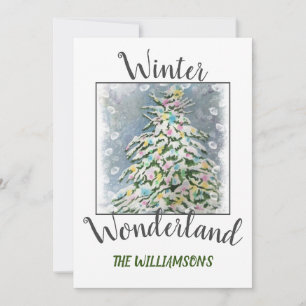 Weihnachtsbaum mit Foto Feiertagskarte