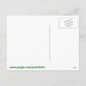 Weihnachtsbaum mit Friedenszeichen Feiertagspostkarte (Rückseite)