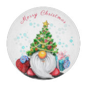 Weihnachtsbaum mit Geschenk Schneidebrett (Vorderseite)