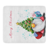 Weihnachtsbaum mit Geschenk Schneidebrett (Vorderseite)