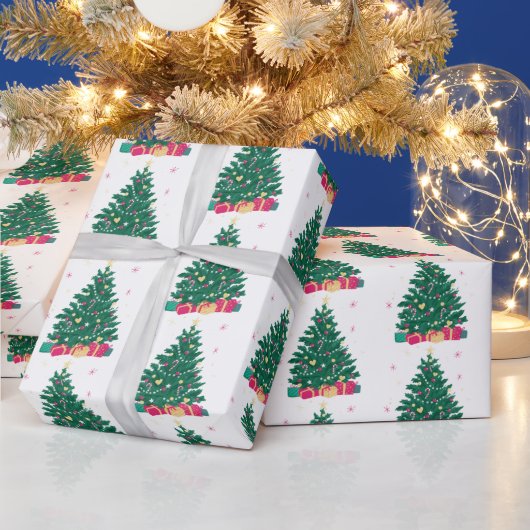 Weihnachtsbaum mit Geschenken Geschenkpapier (Feiertage)