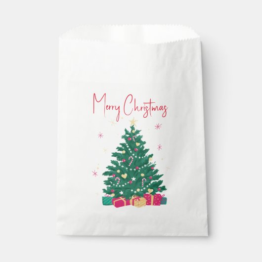 Weihnachtsbaum mit Geschenken Geschenktütchen (Vorderseite)