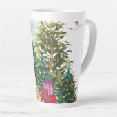 Weihnachtsbaum mit Geschenken Milchtasse (Rechte Ecke)
