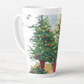 Weihnachtsbaum mit Geschenken Milchtasse (Linke Ecke)