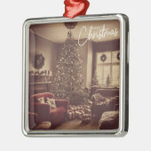 Weihnachtsbaum mit Geschenken Ornament Aus Metall (Links)