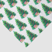 Weihnachtsbaum mit Geschenken Seidenpapier (Detail)