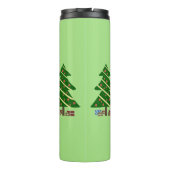 Weihnachtsbaum mit Geschenken Thermosbecher (Rückseite)