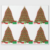 Weihnachtsbaum mit Geschenkpapier (Flach)