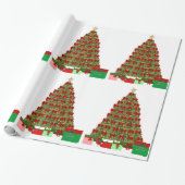 Weihnachtsbaum mit Geschenkpapier (Ungerollt)