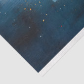 Weihnachtsbaum mit Gold-Star-Malerei Decoupage Seidenpapier (Ausschnitt)