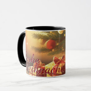Weihnachtsbaum mit goldenen Geschenken Tasse