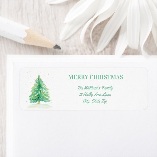 Weihnachtsbaum mit Goldschnee (Insitu)