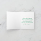 Weihnachtsbaum mit Goldschnee Karte (Innenseite)