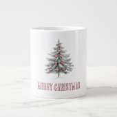 Weihnachtsbaum mit Herz Jumbo-Tasse (Vorderseite)