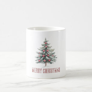 Weihnachtsbaum mit Herz Kaffeetasse