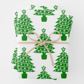 Weihnachtsbaum mit Hundeschlittendrucken Geschenkpapier Set (Beispiel)