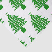 Weihnachtsbaum mit Hundeschlittendrucken Seidenpapier (Detail)