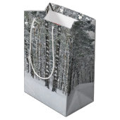 Weihnachtsbaum mit Hutbeutel Mittlere Geschenktüte (Rückseite Schrägansicht)