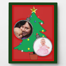 Weihnachtsbaum mit Ihren Fotos Fotoplatte