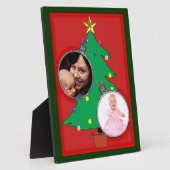 Weihnachtsbaum mit Ihren Fotos Fotoplatte (Seite)