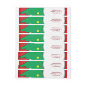 Weihnachtsbaum mit Ihren Fotos Rundum-Adressaufkleber (Bogen)