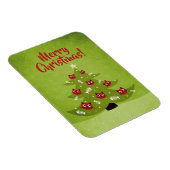 Weihnachtsbaum mit Kat- und Fischschmuck Magnet (Rechte Seite)
