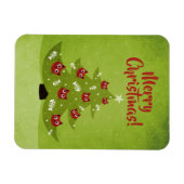 Weihnachtsbaum mit Kat- und Fischschmuck Magnet (Horizontal)