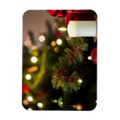 Weihnachtsbaum mit Kerzen Magnet (Vertikal)
