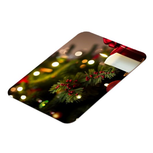 Weihnachtsbaum mit Kerzen Magnet (Linke Seite)