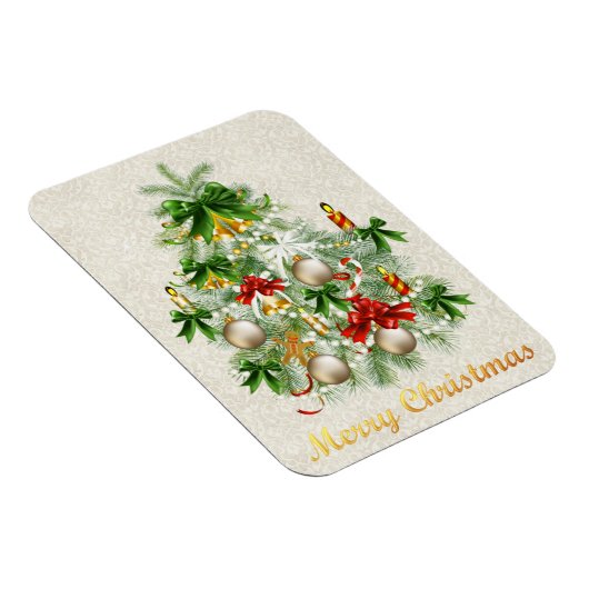 Weihnachtsbaum mit Kerzen Magnet (Rechte Seite)