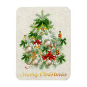 Weihnachtsbaum mit Kerzen Magnet (Vertikal)
