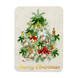Weihnachtsbaum mit Kerzen Magnet