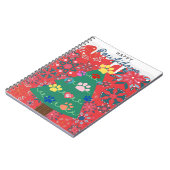 Weihnachtsbaum mit Kuppelschmuck Notizblock (Linke Seite)