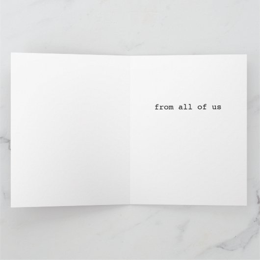 Weihnachtsbaum mit Lichtern Karte (Innenseite)