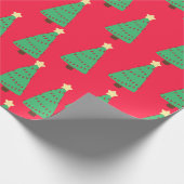 Weihnachtsbaum mit Lichtmuster Geschenkpapier (Ecke)